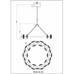 Подвесная люстра Wertmark Pamela WE160.30.303