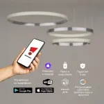 Подвесной светильник Eurosvet Smart Posh 90275/3 хром Цвет арматуры хром Цвет плафонов хром от ImperiumLoft