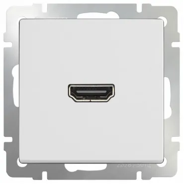 Розетка HDMI без рамки Werkel Белый WL01-60-11 Цвет арматуры белый