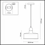 Подвесной светильник Odeon Light Bolli 4088/1 Цвет арматуры черный Цвет плафонов золото от ImperiumLoft