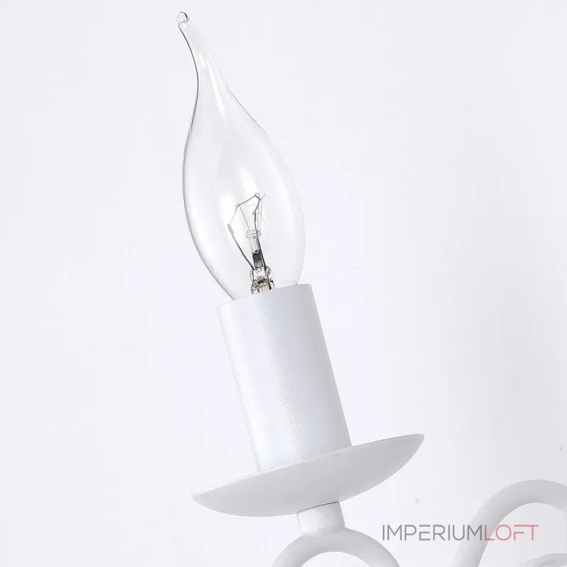 Бра Arte Lamp 1129 A1129AP-1WH Цвет арматуры белый Цвет плафонов прозрачный