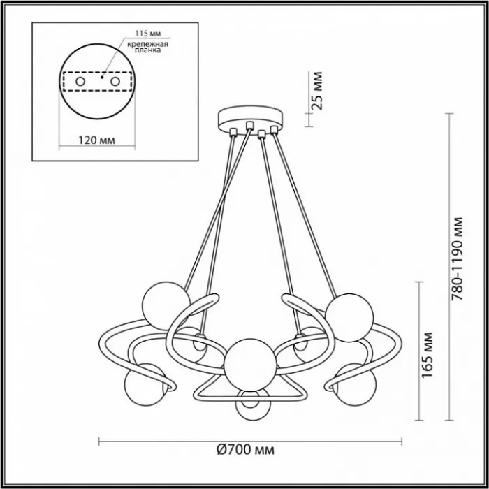 Подвесная люстра Odeon Light Slota 4806/8 Цвет плафонов белый Цвет арматуры золото от ImperiumLoft