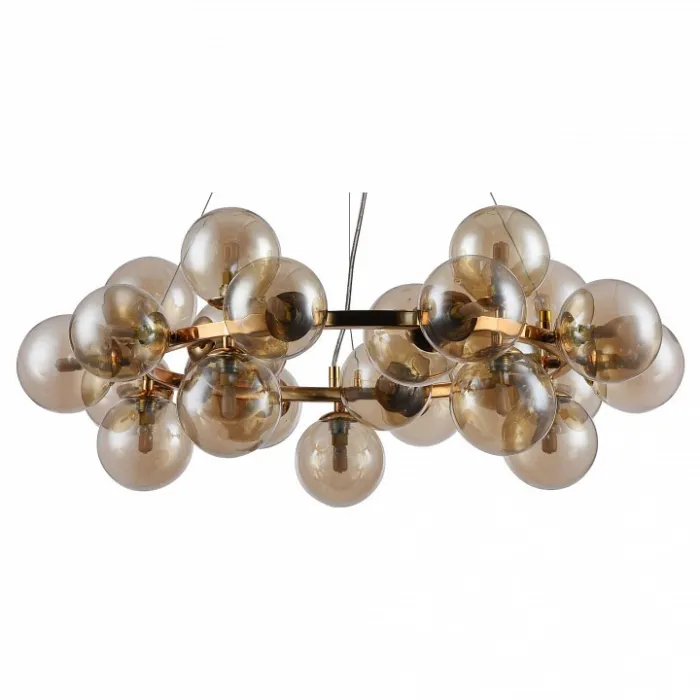 Подвесная люстра Maytoni Dallas MOD548PL-25G Цвет арматуры золото Цвет плафонов янтарный от ImperiumLoft