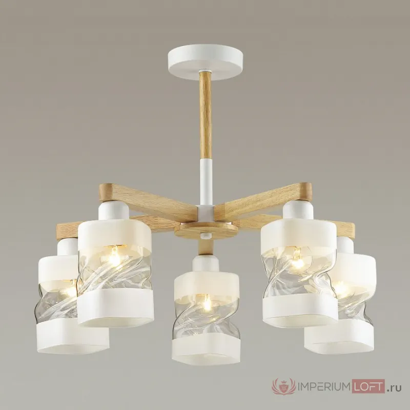 Люстра на штанге Lumion Bonnie 4491/5C цвет арматуры разноцветный цвет плафонов прозрачный от ImperiumLoft