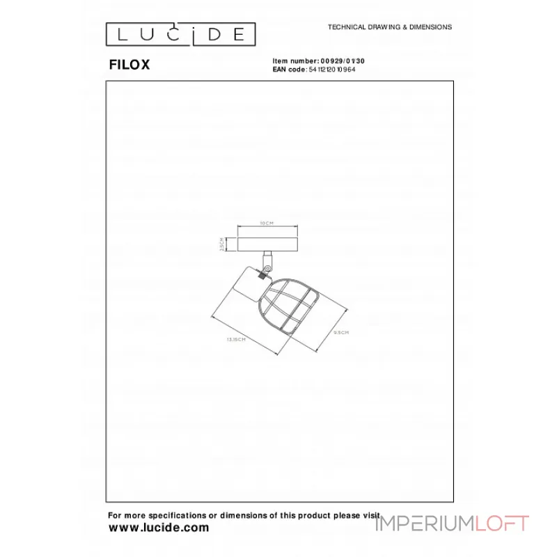 Спот Lucide Filox 00929/01/30