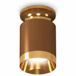 Накладной светильник Ambrella Techno Spot 216 XS6304130 Цвет арматуры золото Цвет плафонов коричневый