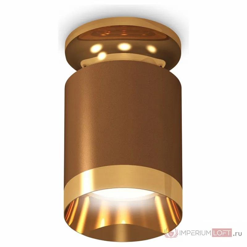 Накладной светильник Ambrella Techno Spot 216 XS6304130 Цвет арматуры золото Цвет плафонов коричневый от ImperiumLoft