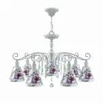 Подвесная люстра Lamp4You Provence 18 E4-07-G-LMP-O-13-CRL-E4-07-GR-DN Цвет плафонов белый от ImperiumLoft