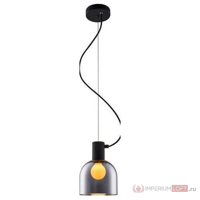 Подвесной светильник Zumaline Lazaro MD1918-1S-CHROME Цвет арматуры хром Цвет плафонов черный от ImperiumLoft