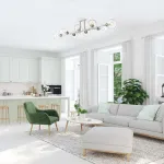 Люстра на штанге Lumion Alana 4517/8C Цвет арматуры белый Цвет плафонов прозрачный от ImperiumLoft