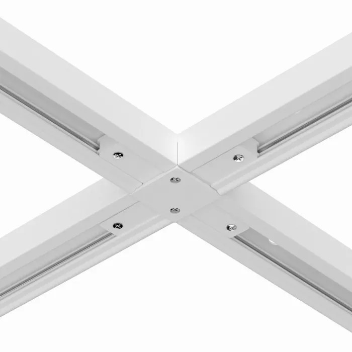 Соединитель с токопроводом X-образный для треков Arte Lamp Track Accessories A110033 Цвет арматуры белый Цвет плафонов белый от ImperiumLoft