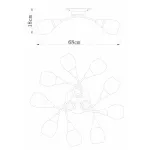 Потолочная люстра Arte Lamp Penny A2701PL-9WG 