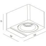 Накладной светильник Donolux DL18620 DL18620/01WW-R White