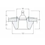 Встраиваемый светильник Donolux DL203 DL203G