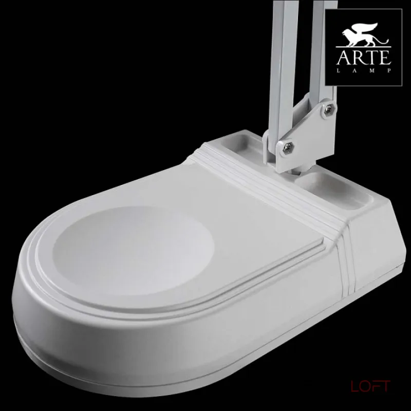 Настольная лампа офисная Arte Lamp Desk A5810LT-1WH Цвет арматуры белый Цвет плафонов белый