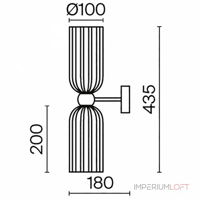 Бра Maytoni Modern 2 MOD302WL-02CG от ImperiumLoft Бра Maytoni Modern 2 MOD302WL-02CG от ImperiumLoft