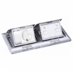 Розетка выдвижная с заземлением и шторками и Ethernet RJ-45 Donolux Donel DPB6AL