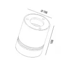 Накладной светильник Donolux DL18483 DL18483/WW-White R от ImperiumLoft