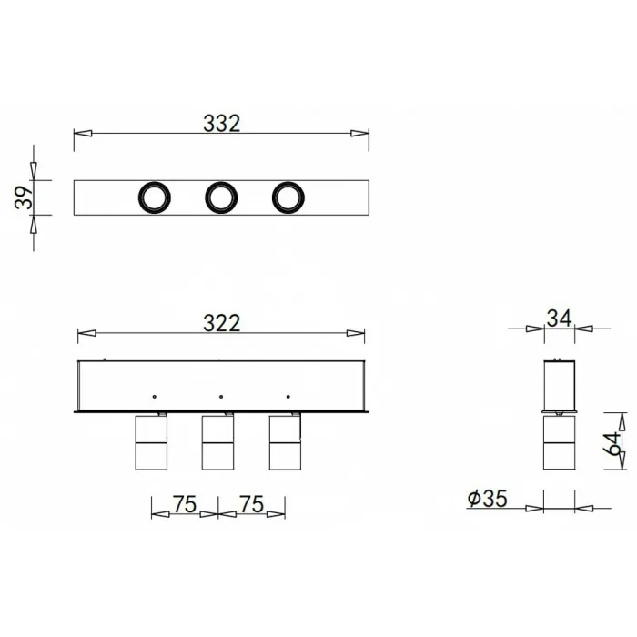 Светильник на штанге Donolux DL18788 DL18788/03M Black от ImperiumLoft