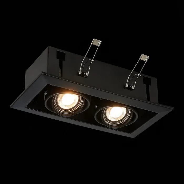 Встраиваемый светильник ST-Luce Hemi ST250.448.02 Цвет арматуры черный от ImperiumLoft