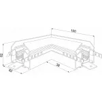 Соединитель угловой L-образный для треков накладных Elektrostandard Slim Magnetic 85124/00