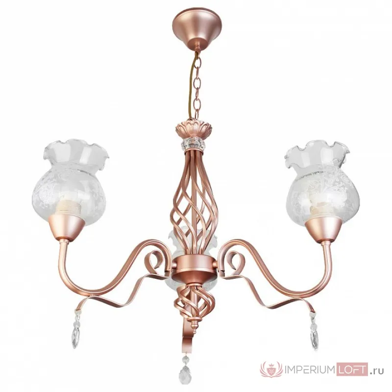 Подвесная люстра TopLight Kelli TL5680D-03PG Цвет арматуры золото Цвет плафонов прозрачный от ImperiumLoft