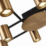 Потолочная люстра ST-Luce Veroli SL1207.402.10 Цвет плафонов латунь Цвет арматуры черный от ImperiumLoft