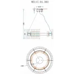 Подвесной светильник Wertmark Patricia WE117.01.303 от ImperiumLoft