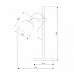 Настольная лампа офисная Eurosvet Projector 01031/1 черный от ImperiumLoft