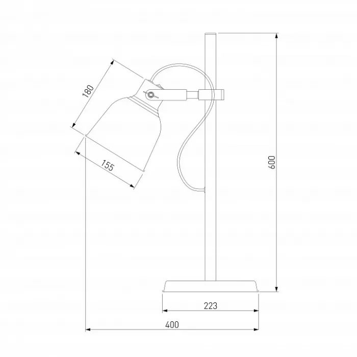 Настольная лампа офисная Eurosvet Projector 01031/1 черный от ImperiumLoft