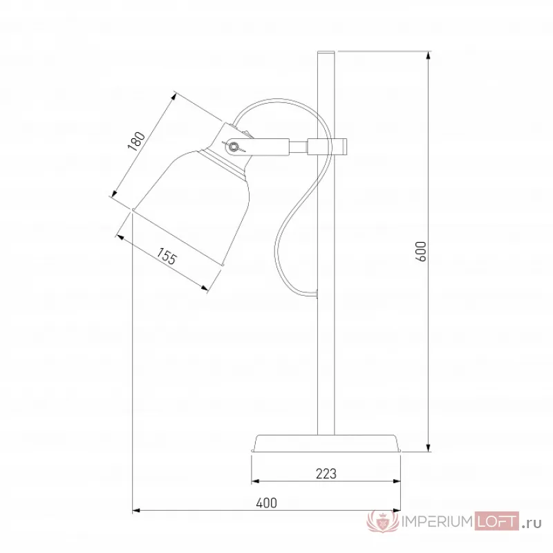 Настольная лампа офисная Eurosvet Projector 01031/1 черный от ImperiumLoft