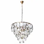 Подвесной светильник Divinare Chara 3508/17 LM-6 Цвет арматуры латунь Цвет плафонов прозрачный от ImperiumLoft