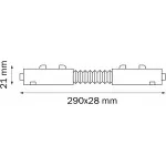 Соединитель гибкий для треков Lightstar Barra 505157