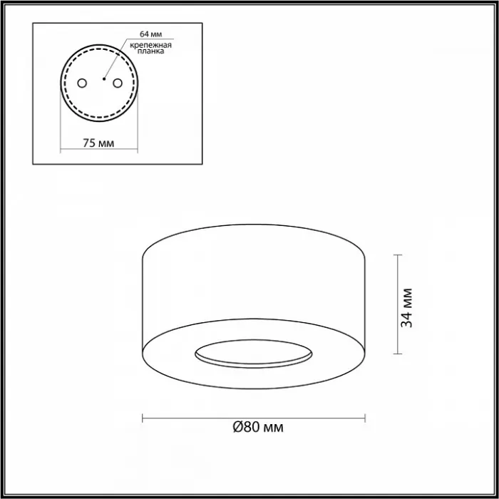 Накладной светильник Odeon Light Bene 4282/7СL Цвет плафонов белый от ImperiumLoft