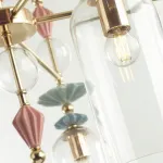 Потолочная люстра Odeon Light Bizet 4855/5C Цвет плафонов прозрачный Цвет арматуры золото от ImperiumLoft