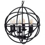 Подвесная люстра MW-Light Замок 1 249017306 Цвет арматуры черный Цвет плафонов хром от ImperiumLoft