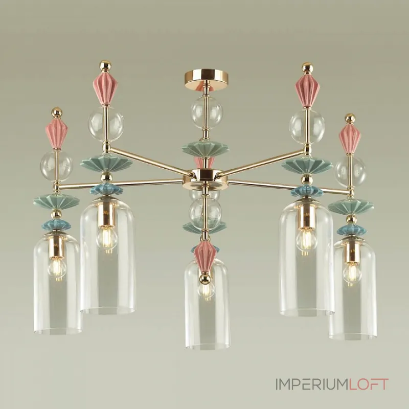 Люстра на штанге Odeon Light Bizet 4855/5C  Люстра на штанге Odeon Light Bizet 4855/5C