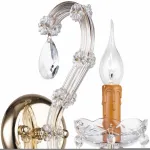 Бра Dio D’Arte Galliano Galliano E 2.1.1.200 G Цвет плафонов прозрачный Цвет арматуры золото