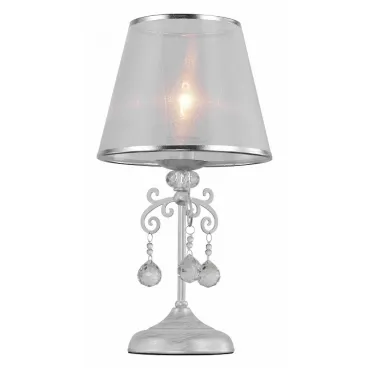 Настольная лампа декоративная Rivoli Neve T1 SL Б0038402 Цвет арматуры серебро Цвет плафонов серебро