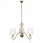 Подвесная люстра Arte Lamp Carolina A9239LM-3BR Цвет арматуры коричневый Цвет плафонов белый от ImperiumLoft