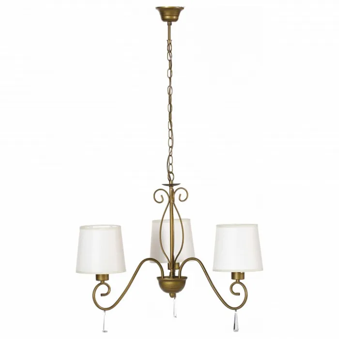 Подвесная люстра Arte Lamp Carolina A9239LM-3BR Цвет арматуры коричневый Цвет плафонов белый от ImperiumLoft