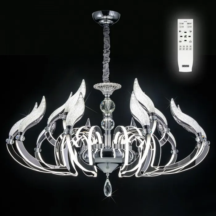 Подвесная люстра Citilux Diva EL339P12 Цвет плафонов белый Цвет арматуры хром от ImperiumLoft