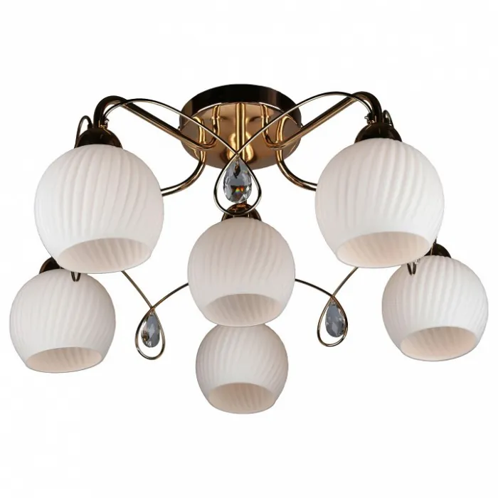 Потолочная люстра Omnilux Aunis OML-31907-06 Цвет арматуры золото от ImperiumLoft