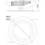 Встраиваемый светильник Deko-Light 565024 Цвет арматуры белый от ImperiumLoft