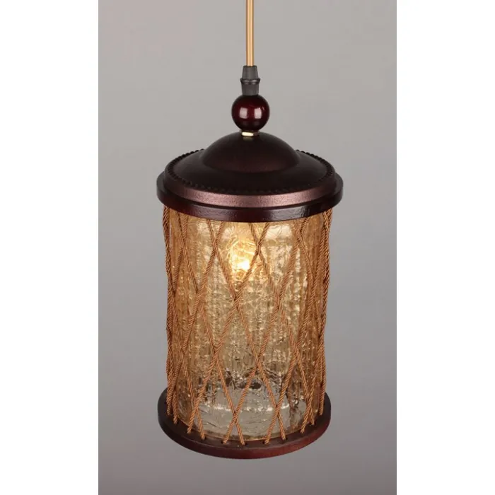 Подвесной светильник Omnilux Monchique OML-58406-01 Цвет арматуры коричневый Цвет плафонов коричневый от ImperiumLoft