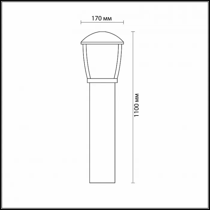 Наземный низкий светильник Odeon Light Tako 4051/1F Цвет арматуры серый Цвет плафонов серый от ImperiumLoft