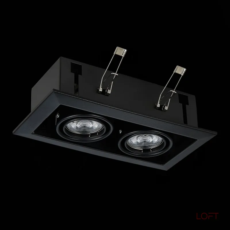 Встраиваемый светильник ST-Luce Hemi ST250.448.02 Цвет арматуры черный от ImperiumLoft