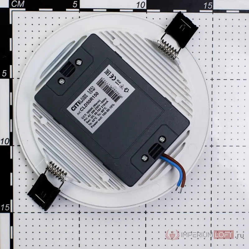 Встраиваемый светильник Citilux Омега CLD50R150 Цвет плафонов белый Цвет арматуры белый от ImperiumLoft