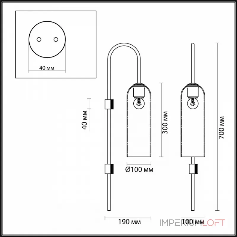 Бра Odeon Light Vosti 4805/1W Цвет плафонов серый Цвет арматуры никель Бра Odeon Light Vosti 4805/1W Цвет плафонов серый Цвет арматуры никель