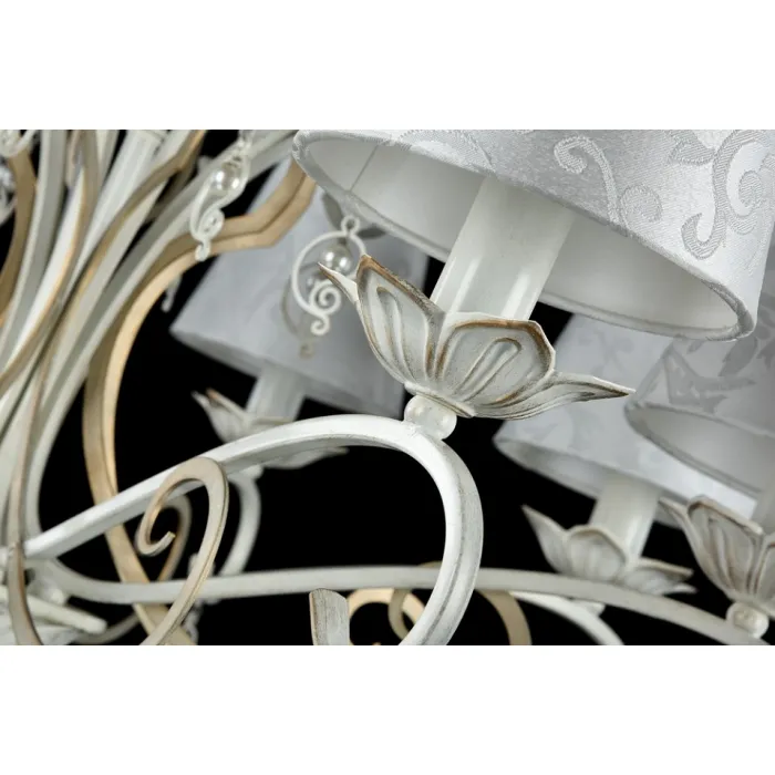 Подвесная люстра Maytoni Monile ARM004-08-W Цвет арматуры золото Цвет плафонов белый от ImperiumLoft
